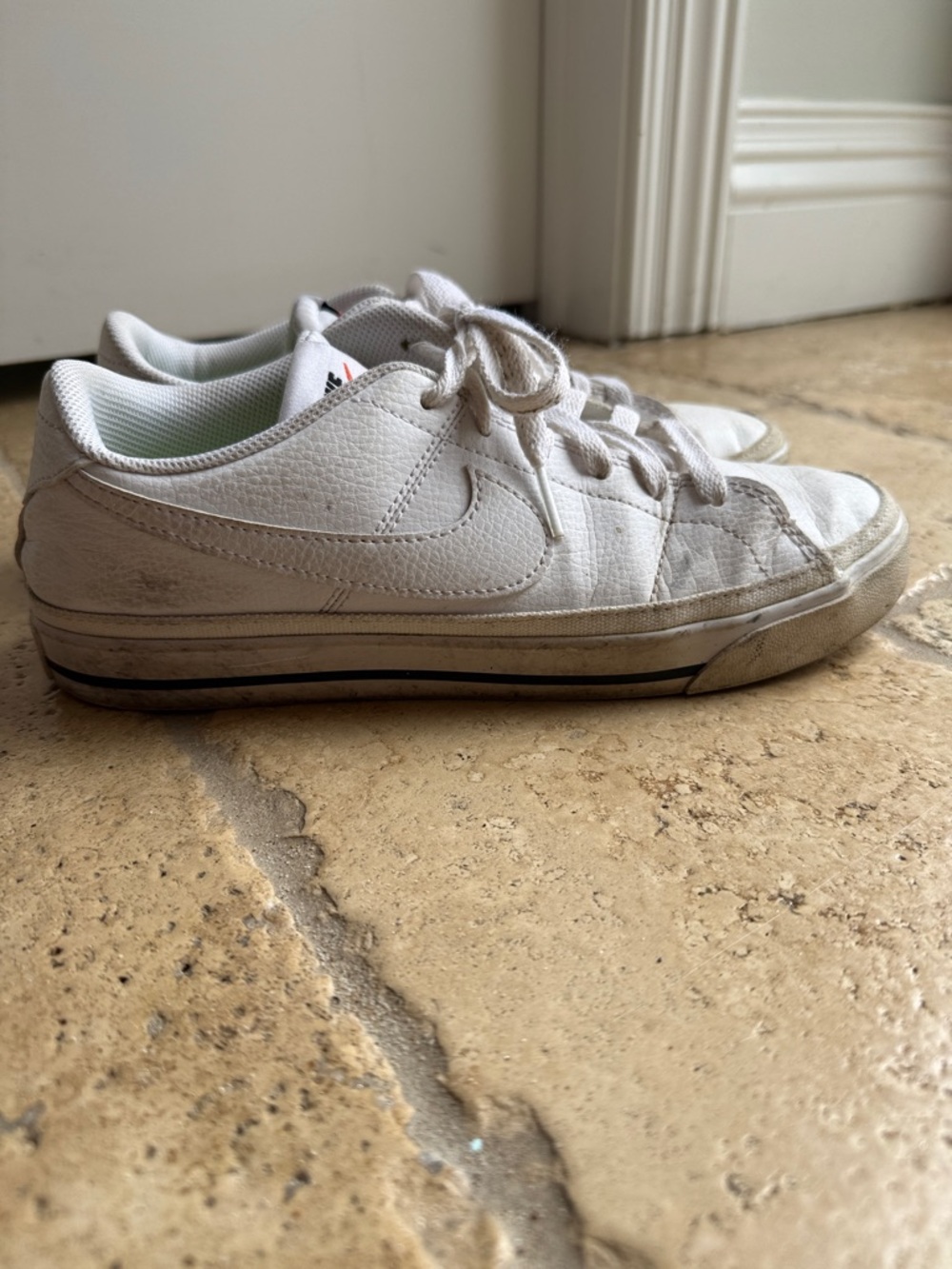 Nike Court Legacy White Low-Top Leather Sneakers